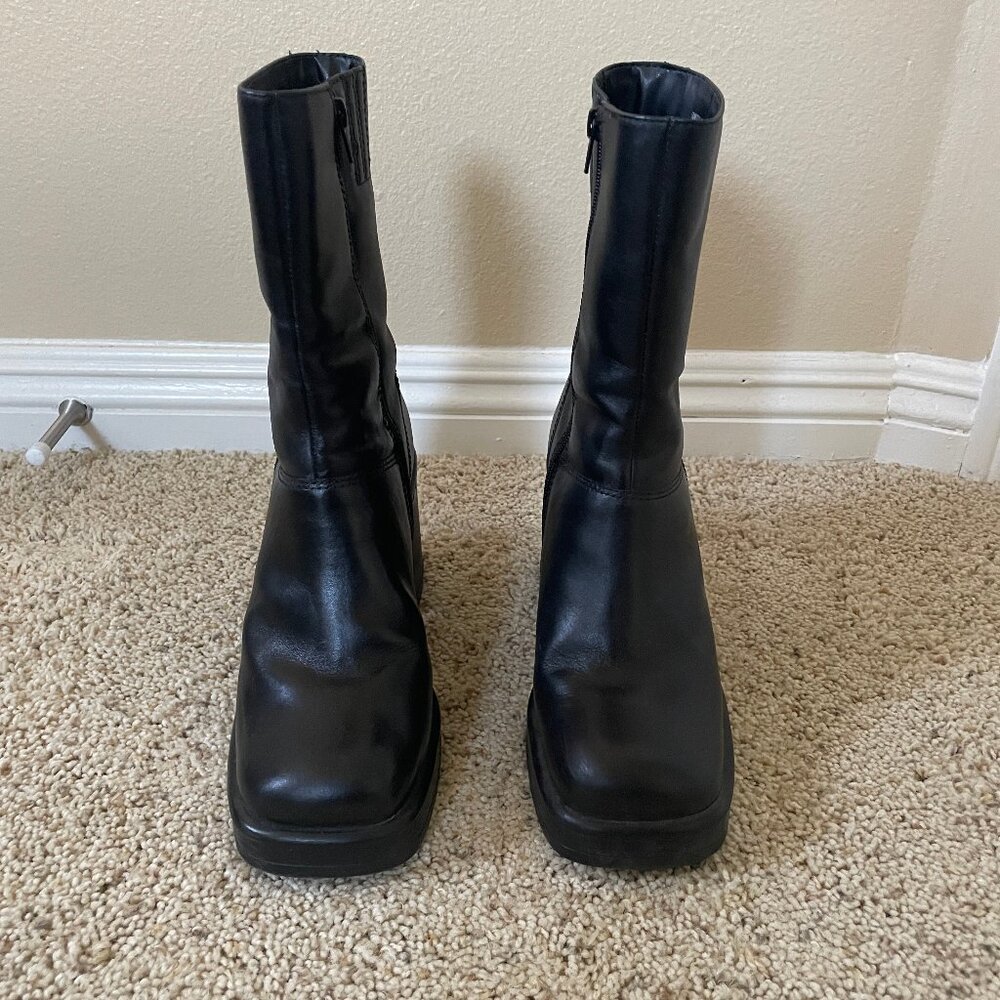 Square Toe Platform Boots - image 4